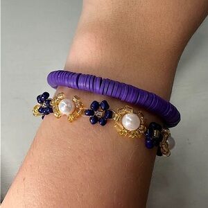 Purple Flower Bracelet